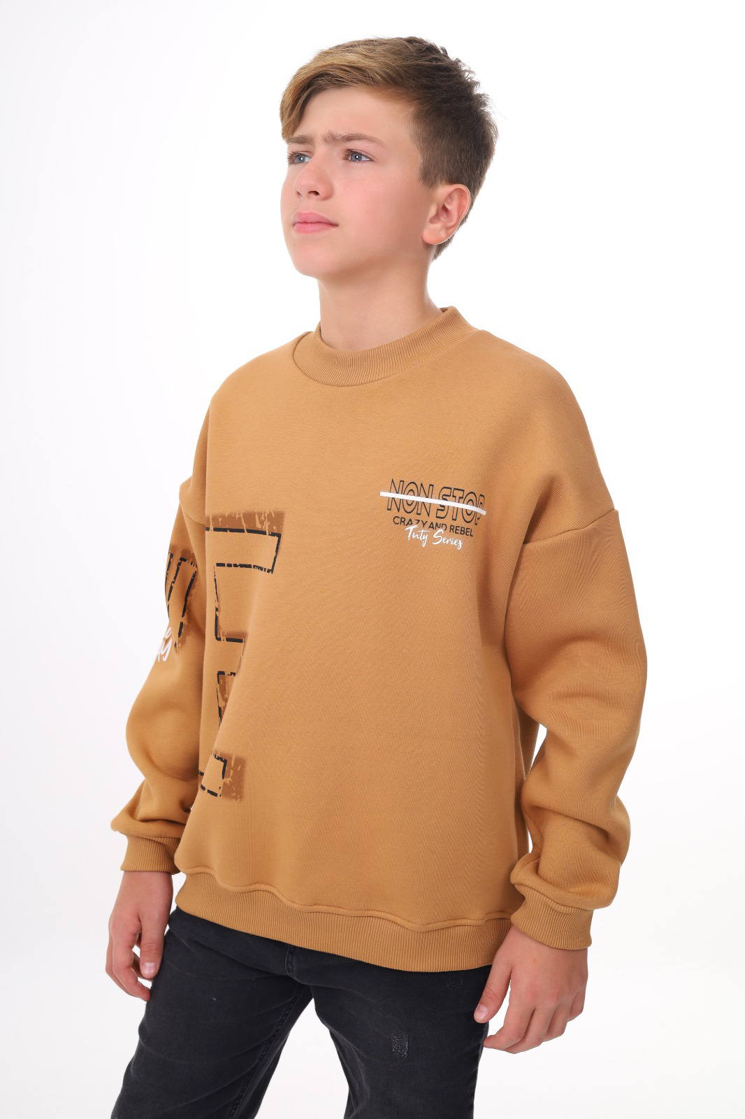 Toontoy Erkek Çocuk Baskılı Sweatshirt