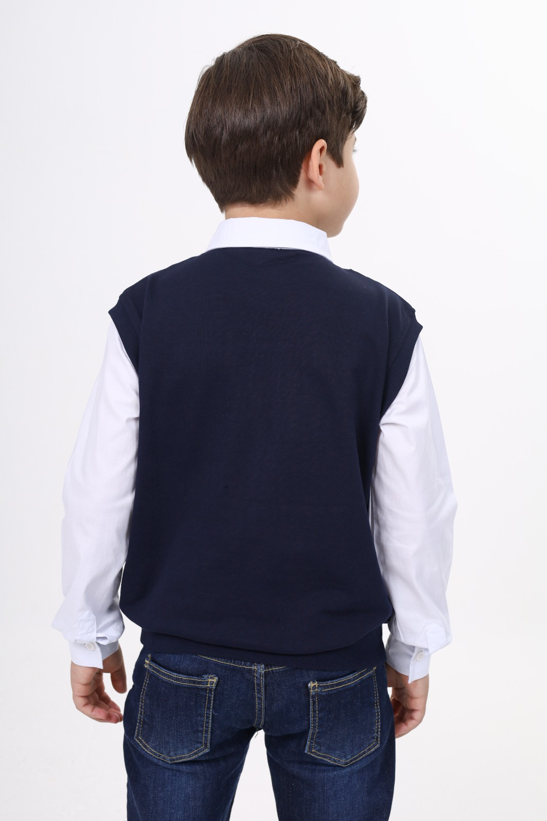 Toontoy  Erkek Çocuk Süveterli Okul Gömlek