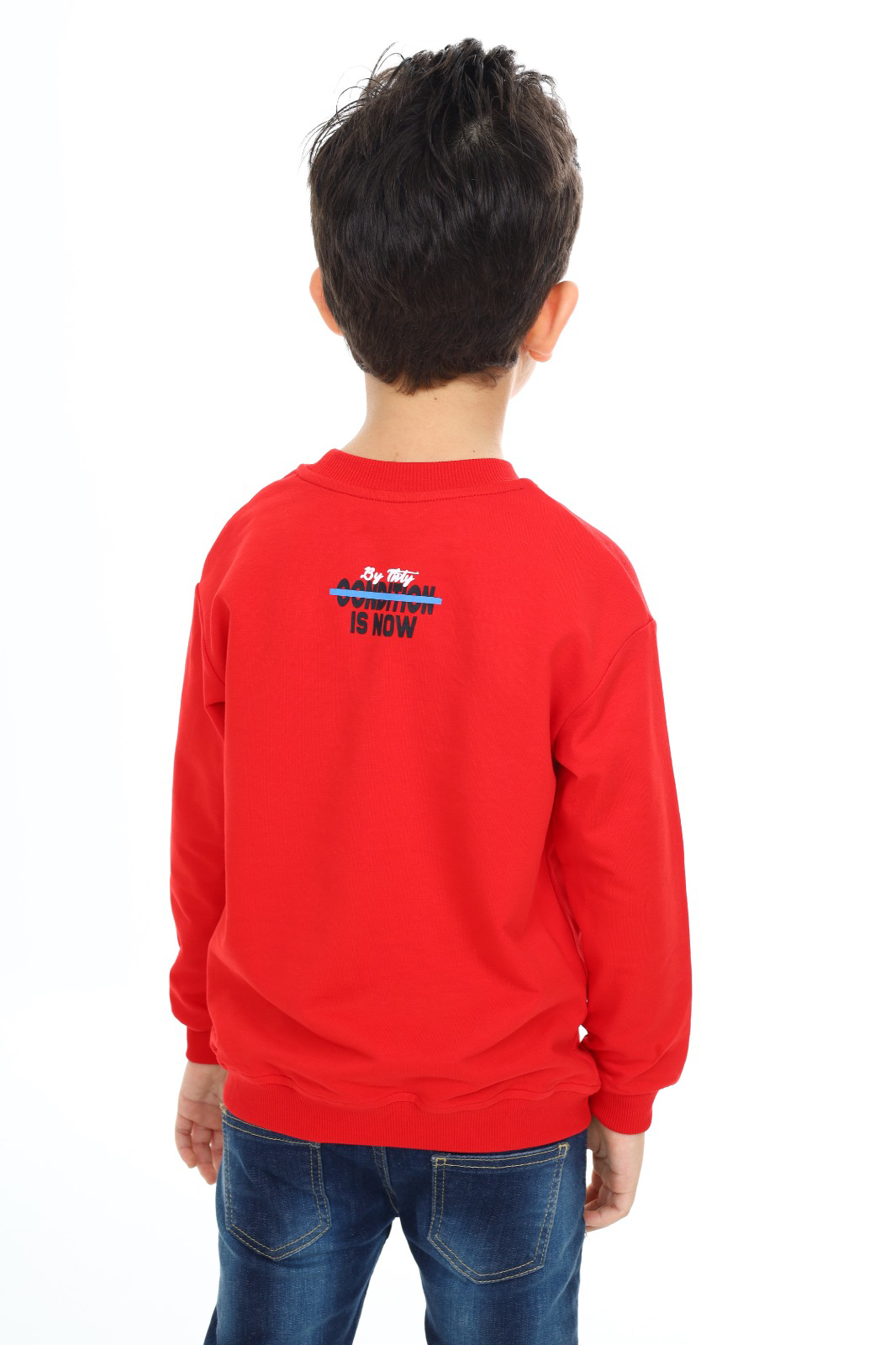 Toontoy Erkek Çocuk Ön ve Arka  Baskılı Sweatshirt