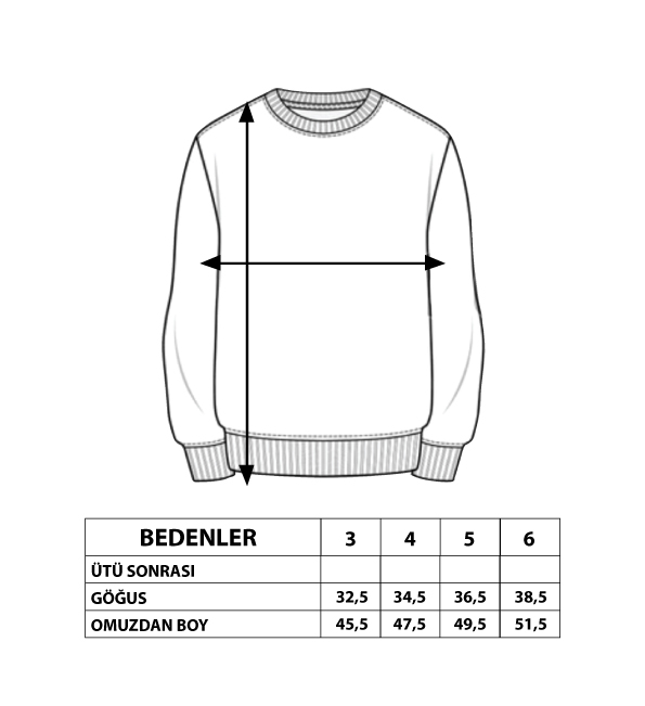 Toontoy Erkek Çocuk Handsome Baskılı Sweatshirt