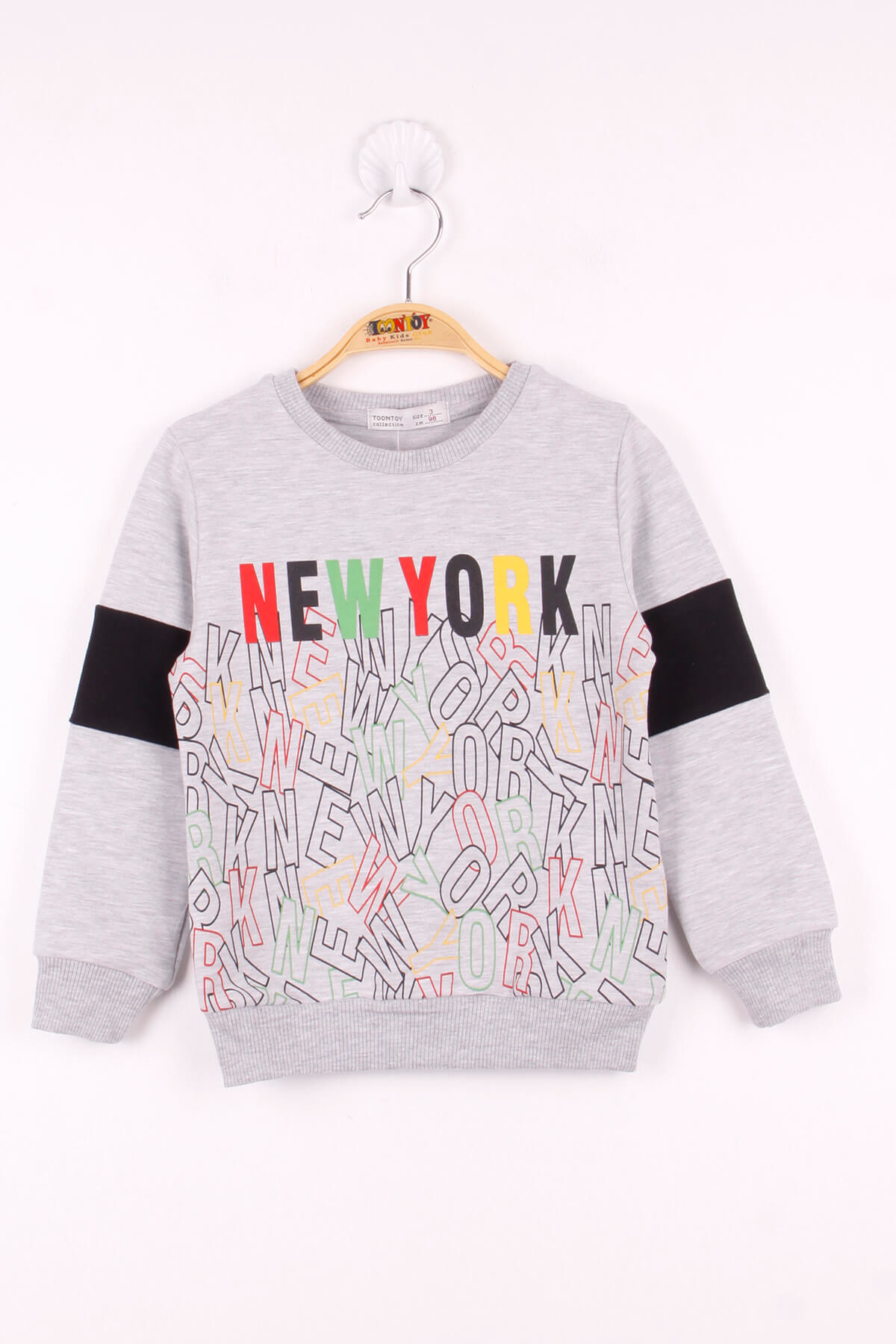 Toontoy Erkek Çocuk New York Baskılı Sweatshirt