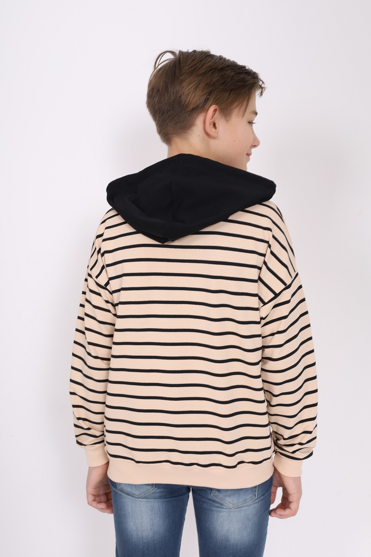 Toontoy Erkek Çocuk Çizgili Sweatshirt