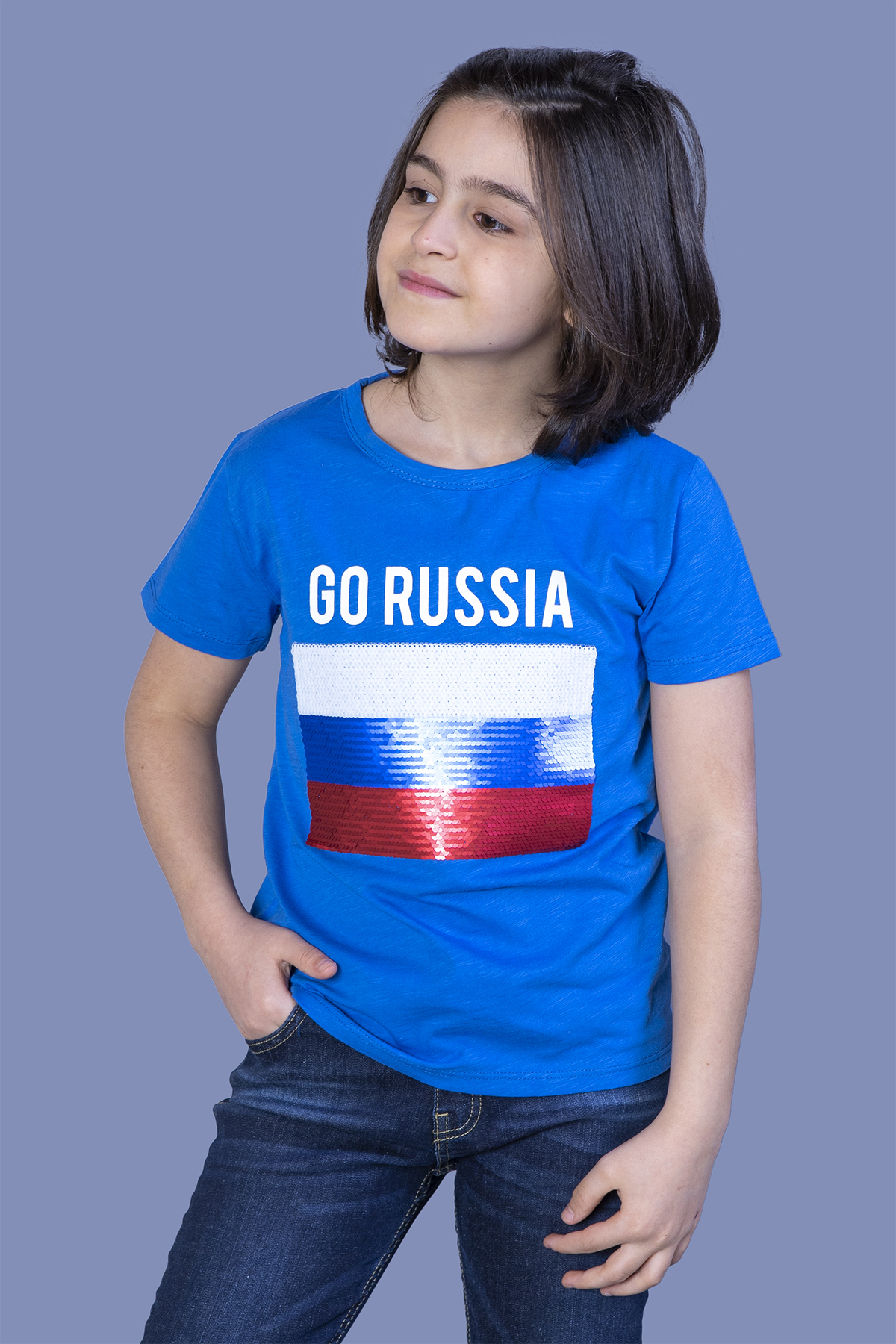 Toontoy Erkek Çocuk Go Russia Nakışlı Tişört