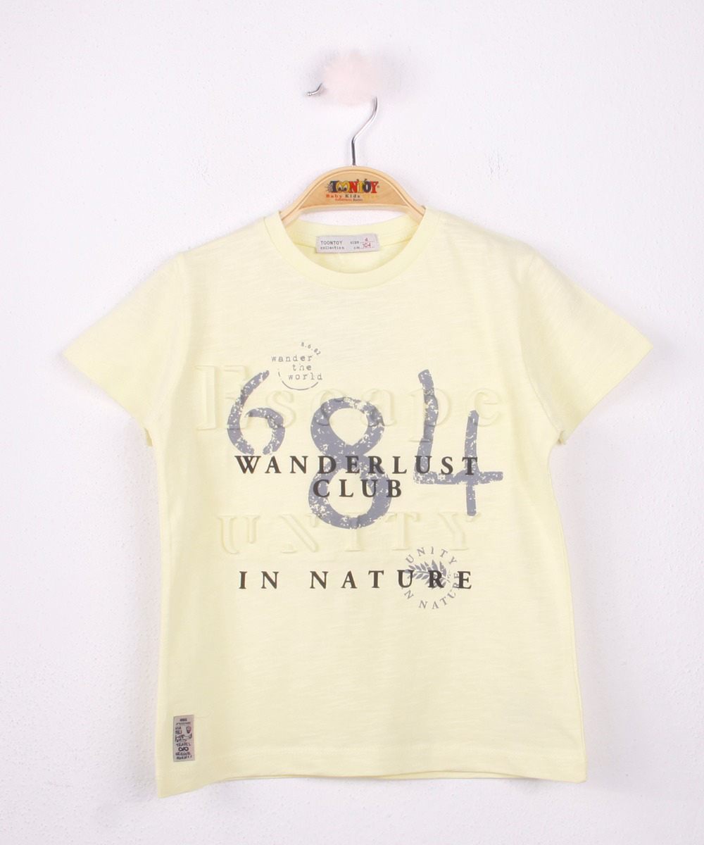 Toontoy Erkek Çocuk T-Shirt 684 Gofre Baskı