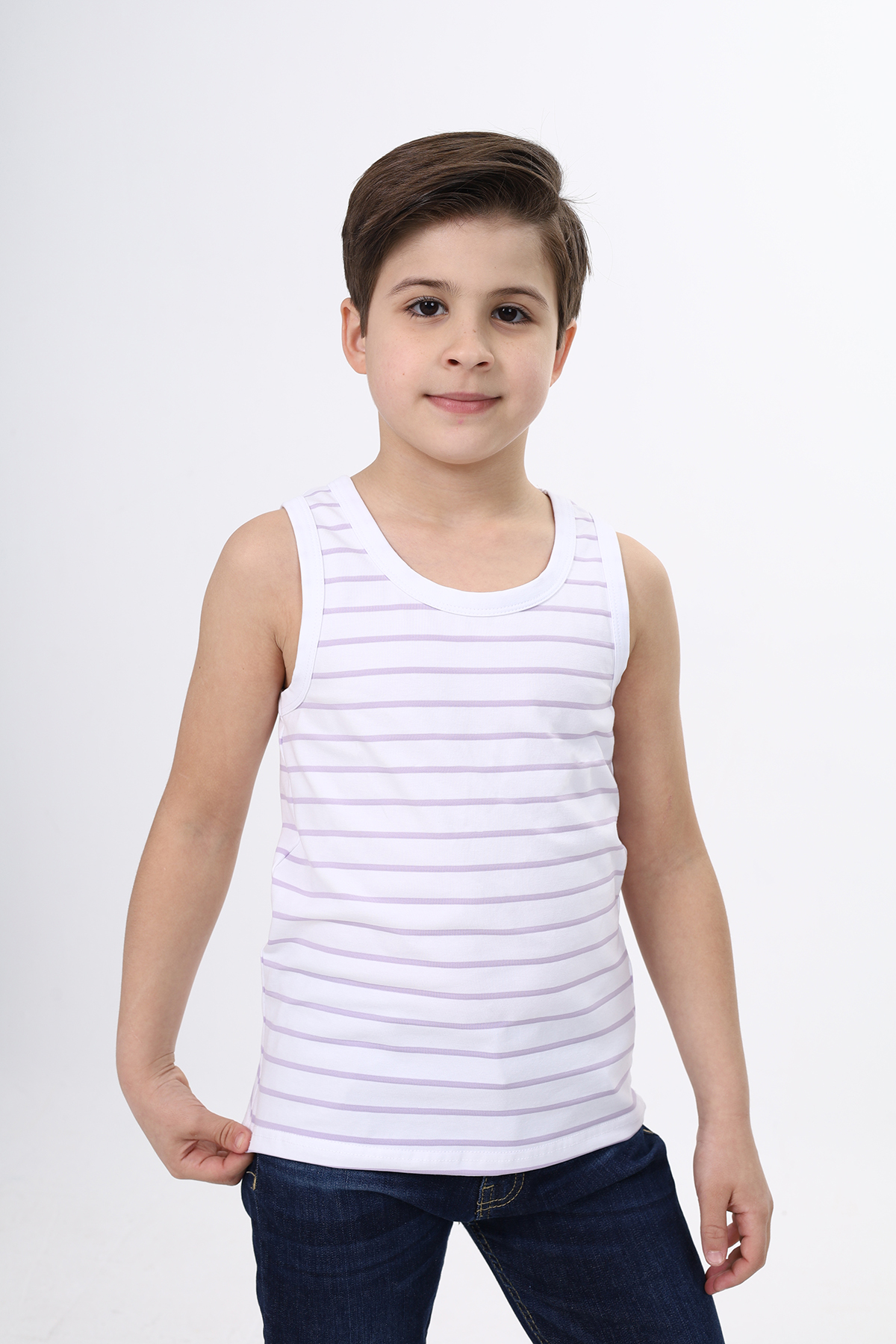 Toontoy Erkek Çocuk Çizgili Atlet