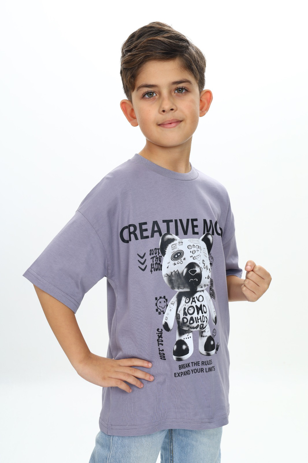 Toontoy Erkek Çocuk Creatıve Mood Baskılı Tişört
