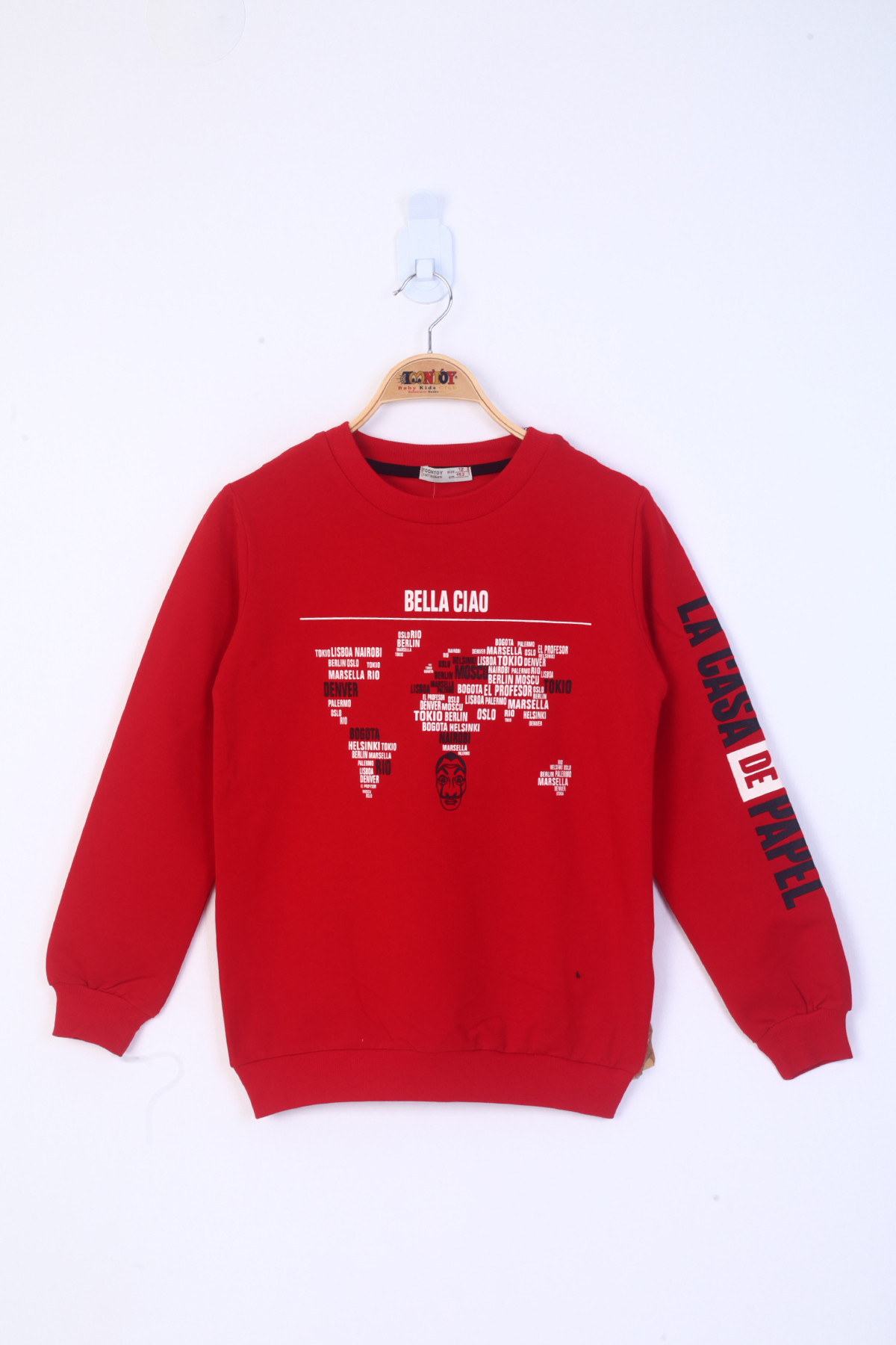 Toontoy Erkek Çocuk Bella Ciao Baskılı Sweatshirt