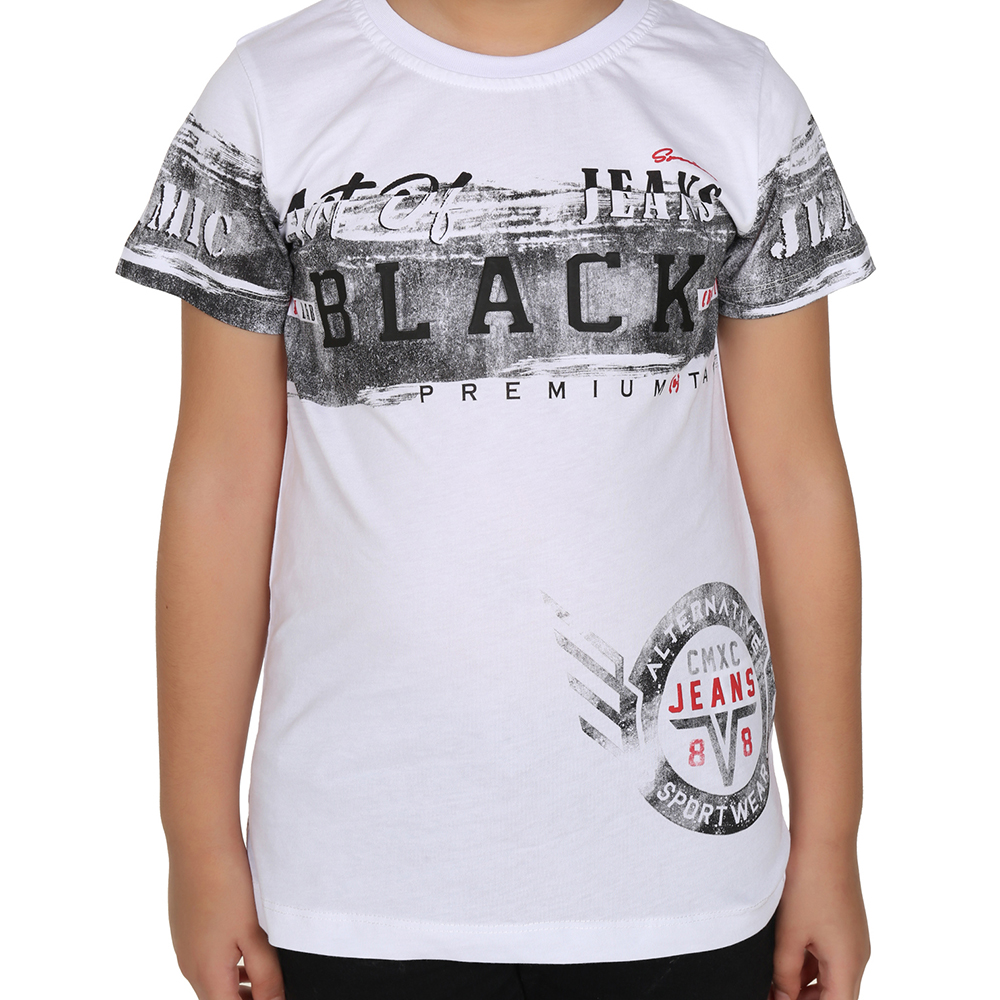 Toontoy  Erkek Çocuk T-Shirt Black Baskılı
