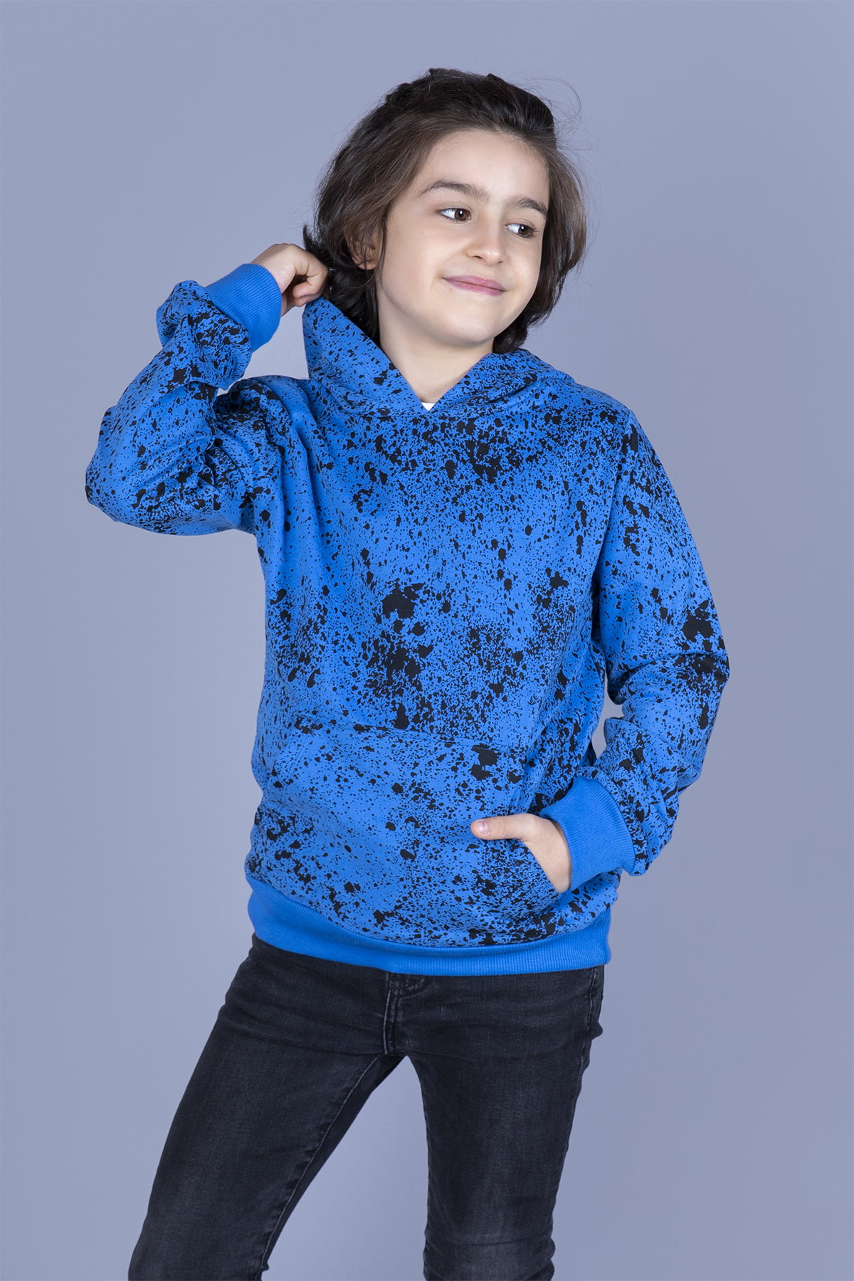 Toontoy Erkek Çocuk Püskürtme Baskılı Sweatshirt
