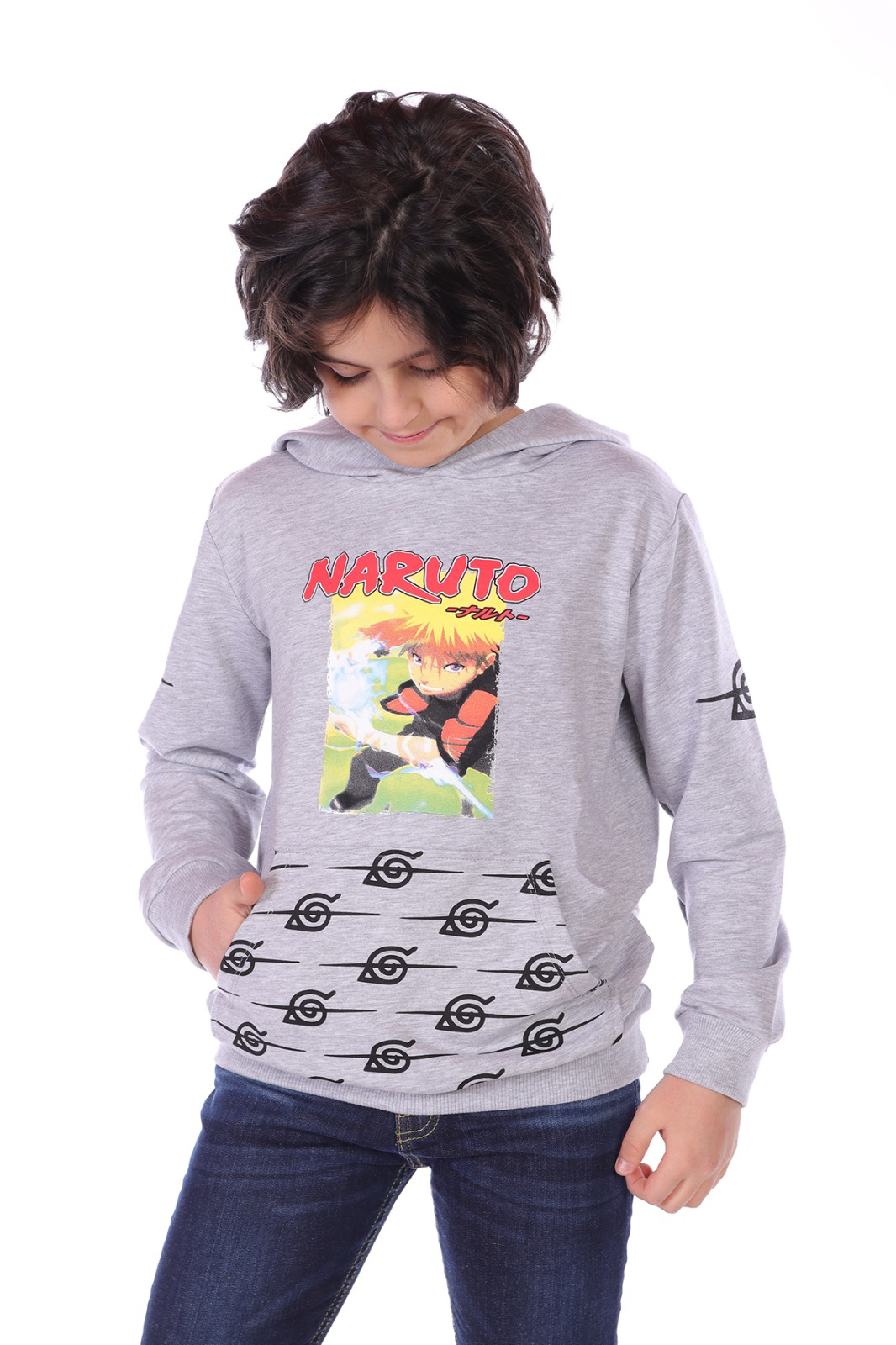 Toontoy Erkek Çocuk  Naruto Baskılı Sweatshirt