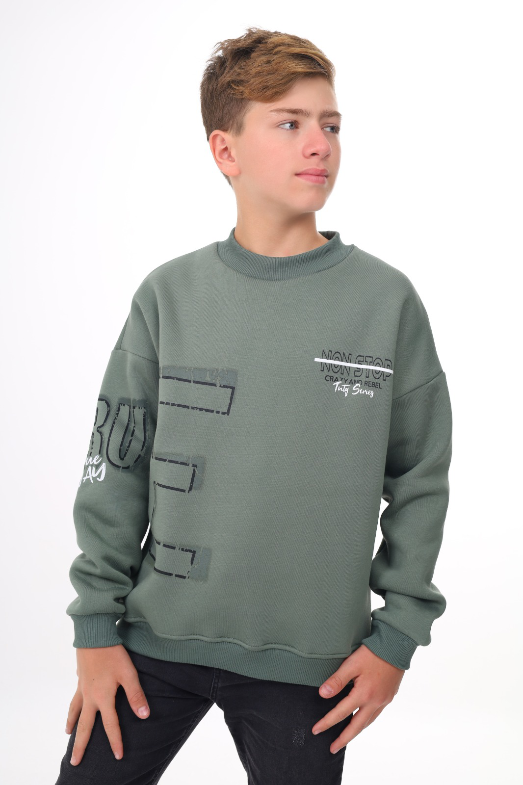 Toontoy Erkek Çocuk Baskılı Sweatshirt