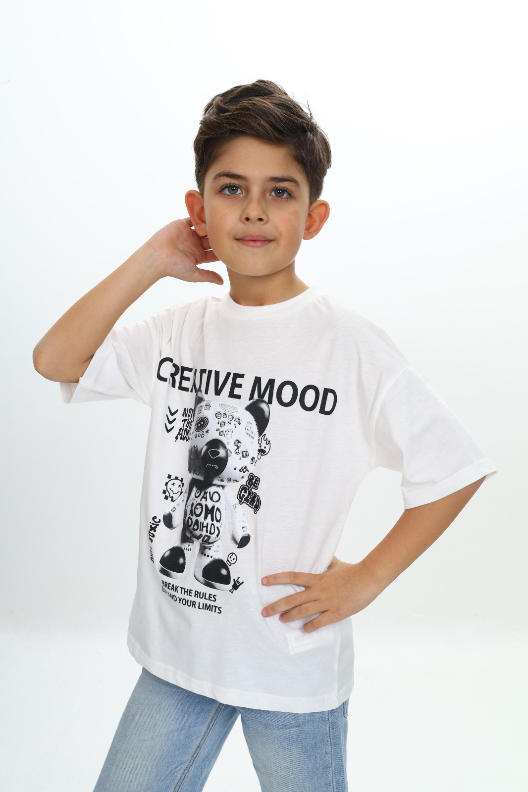 Toontoy Erkek Çocuk Creatıve Mood Baskılı Tişört