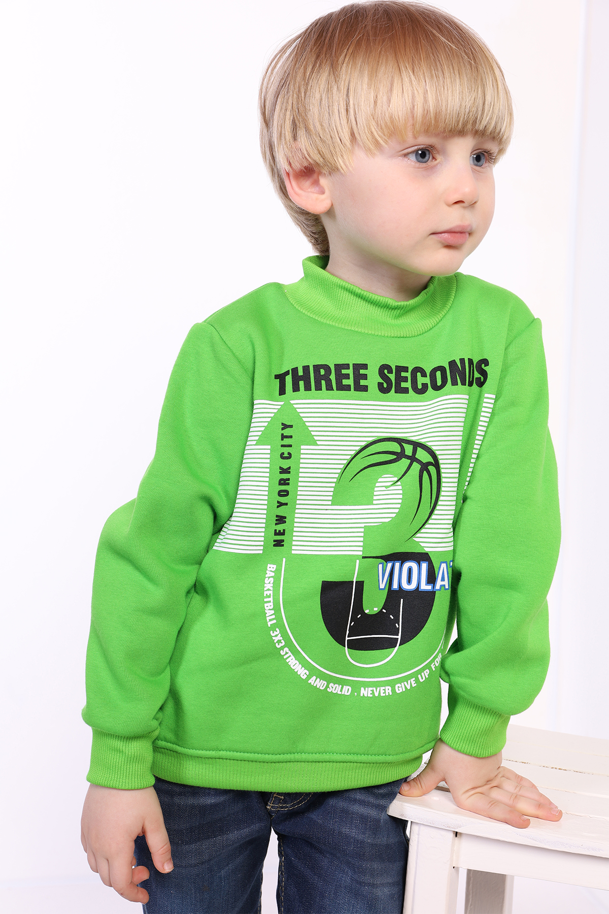 Toontoy Erkek Çocuk 3 Vıolatıon Baskılı Sweatshirt