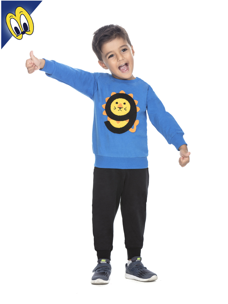 Toontoy Erkek Çocuk Eşofman Takım 9 Aslan Nakışlı