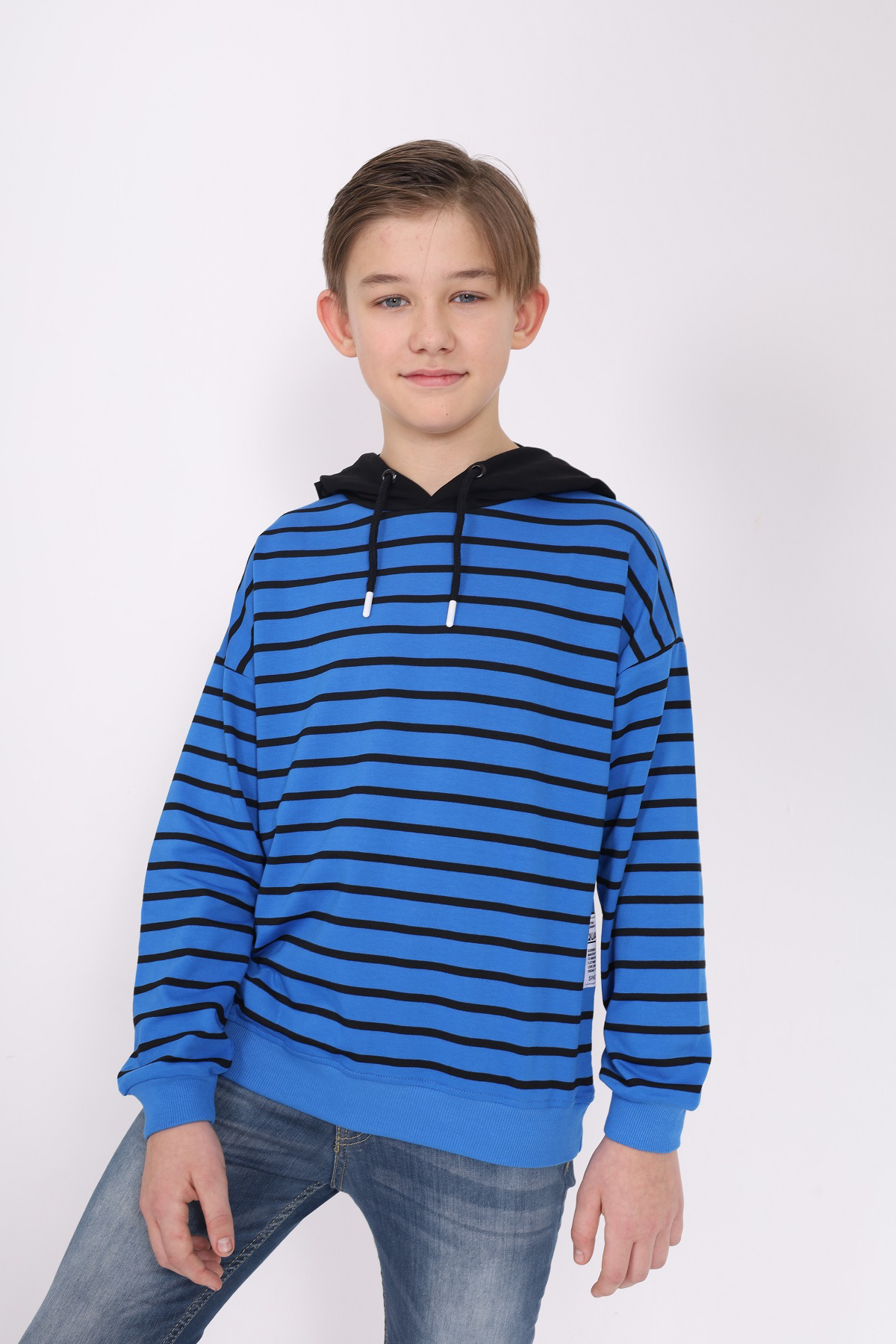 Toontoy Erkek Çocuk Çizgili Sweatshirt