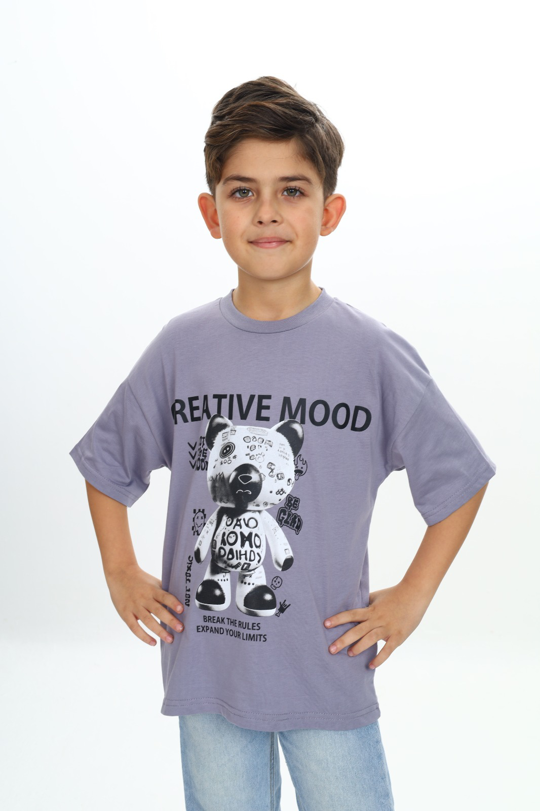 Toontoy Erkek Çocuk Creatıve Mood Baskılı Tişört