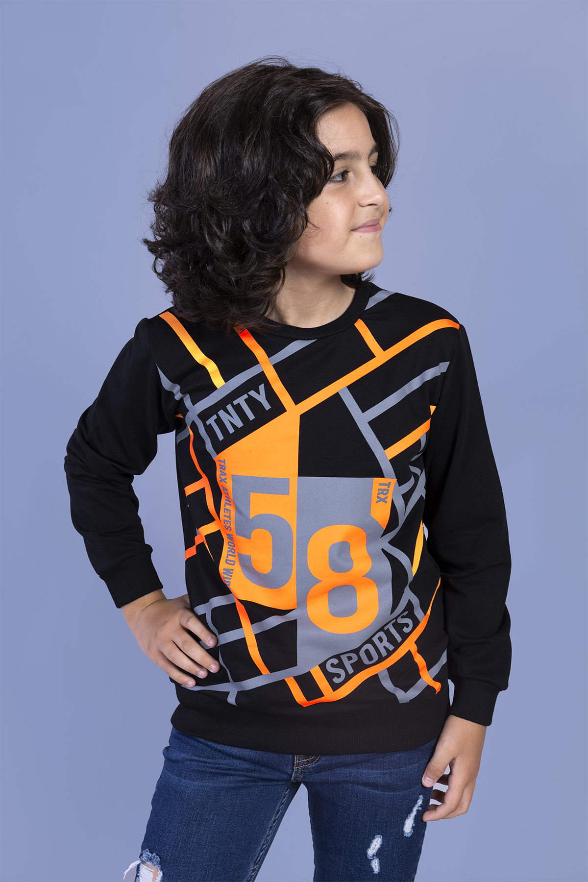 Toontoy Erkek Çocuk 58 Baskılı Sweatshirt