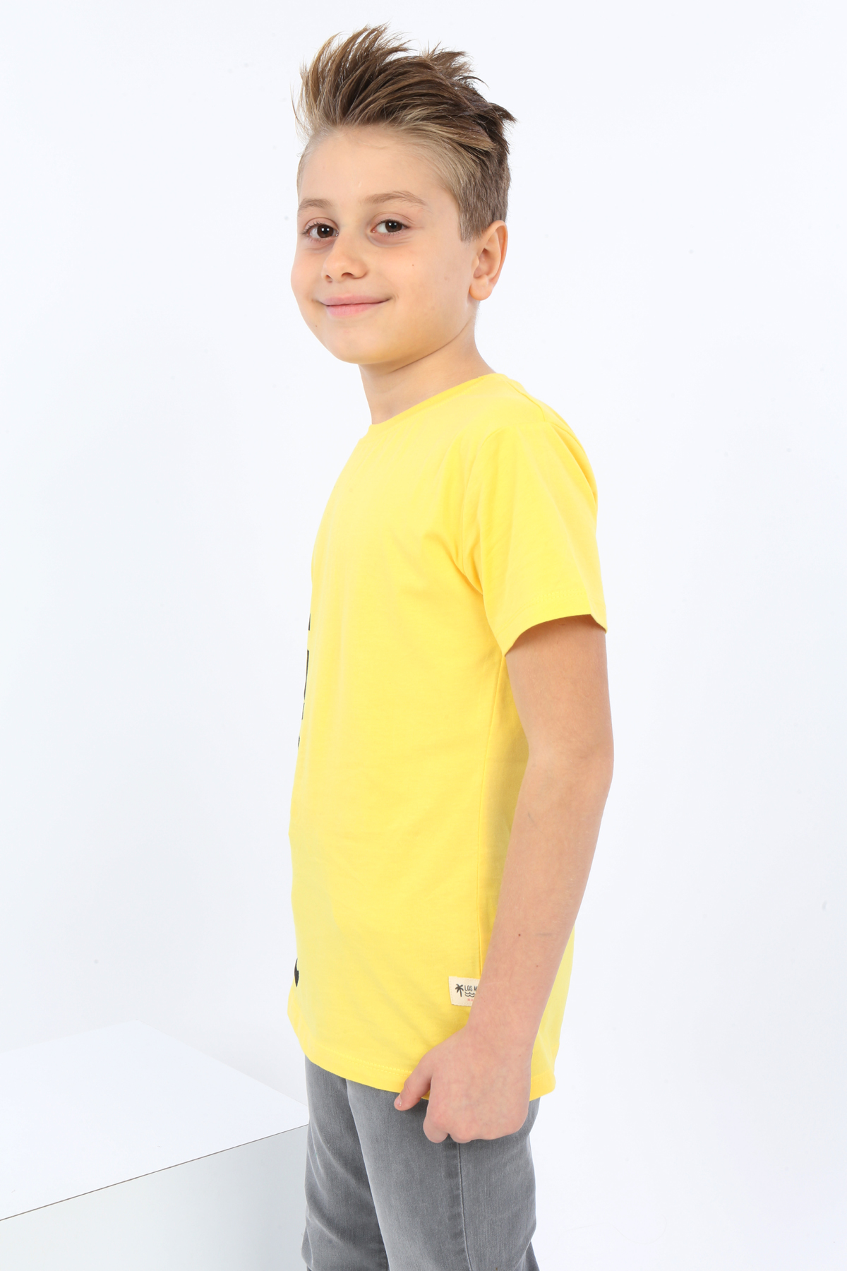 Toontoy Erkek Çocuk Dont Stop Go Crazy Baskılı Tişört