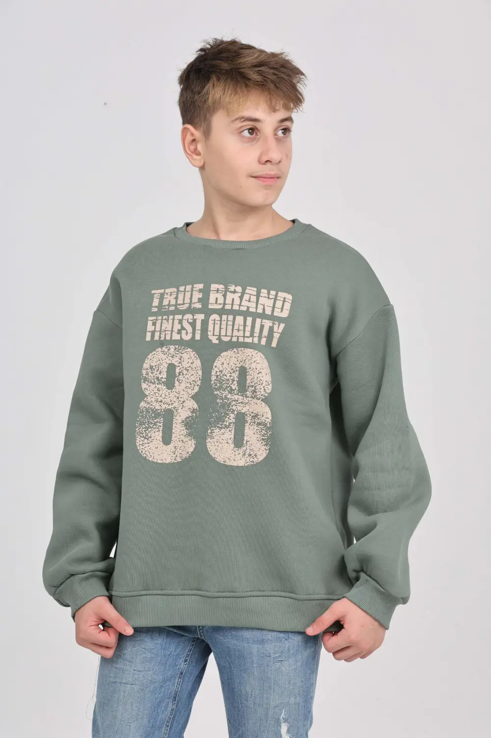 Toontoy Erkek Çocuk 88 Baskılı Sweatshirt