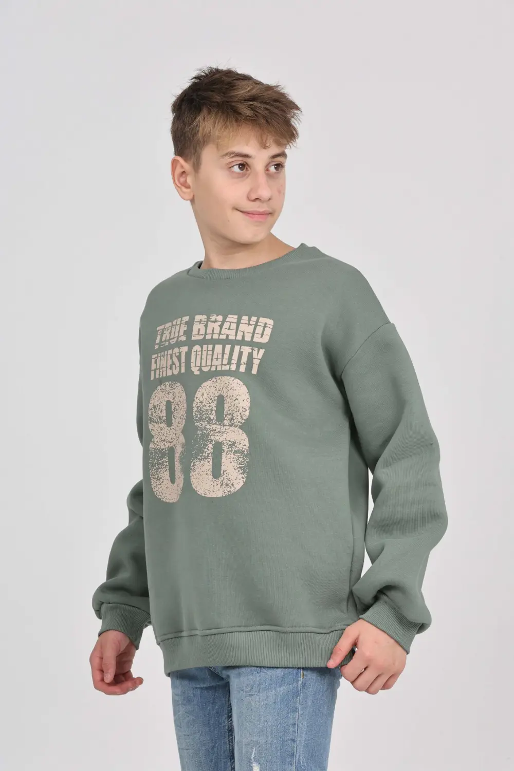 Toontoy Erkek Çocuk 88 Baskılı Sweatshirt