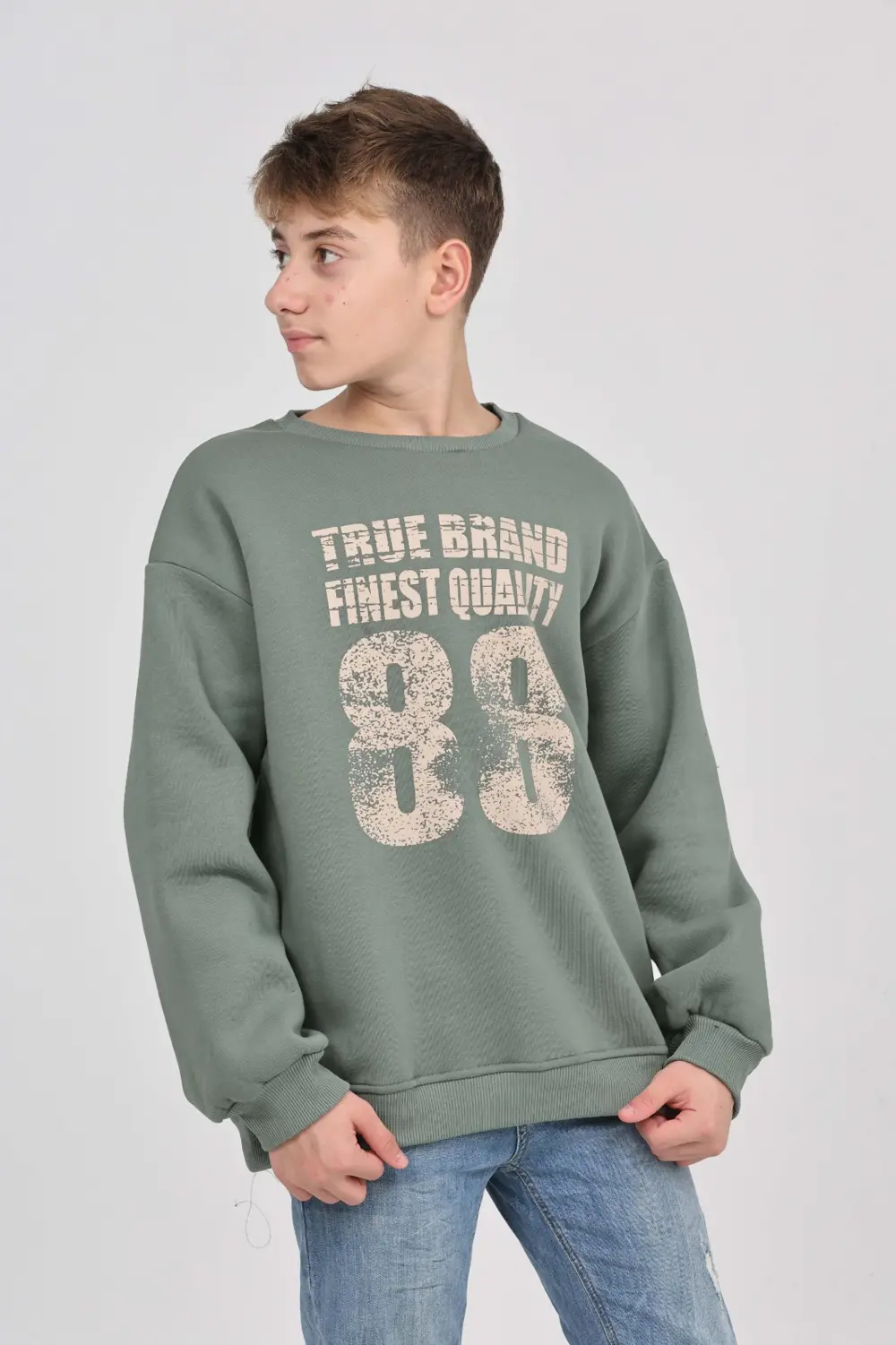 Toontoy Erkek Çocuk 88 Baskılı Sweatshirt