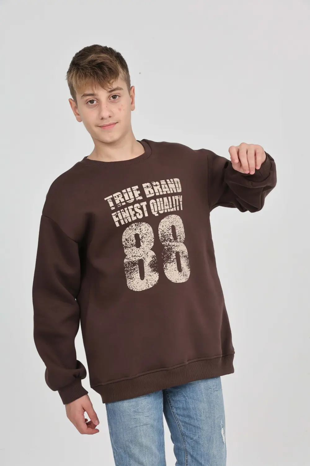 Toontoy Erkek Çocuk 88 Baskılı Sweatshirt