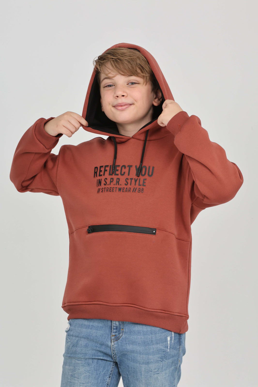 Toontoy Erkek Çocuk Reflect You Baskılı Sweatshırt Toontoy Erkek Çocuk Reflect You Baskılı Sweatshırt
