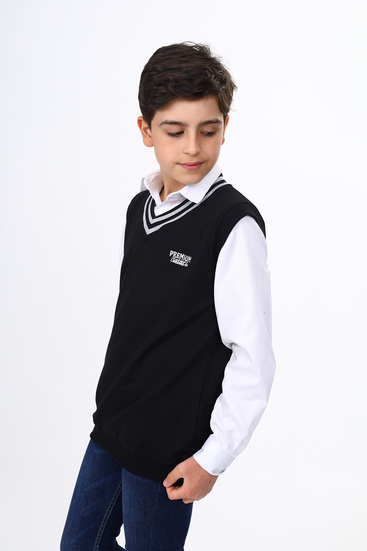 Toontoy  Erkek Çocuk Okul Nakışlı Süveter