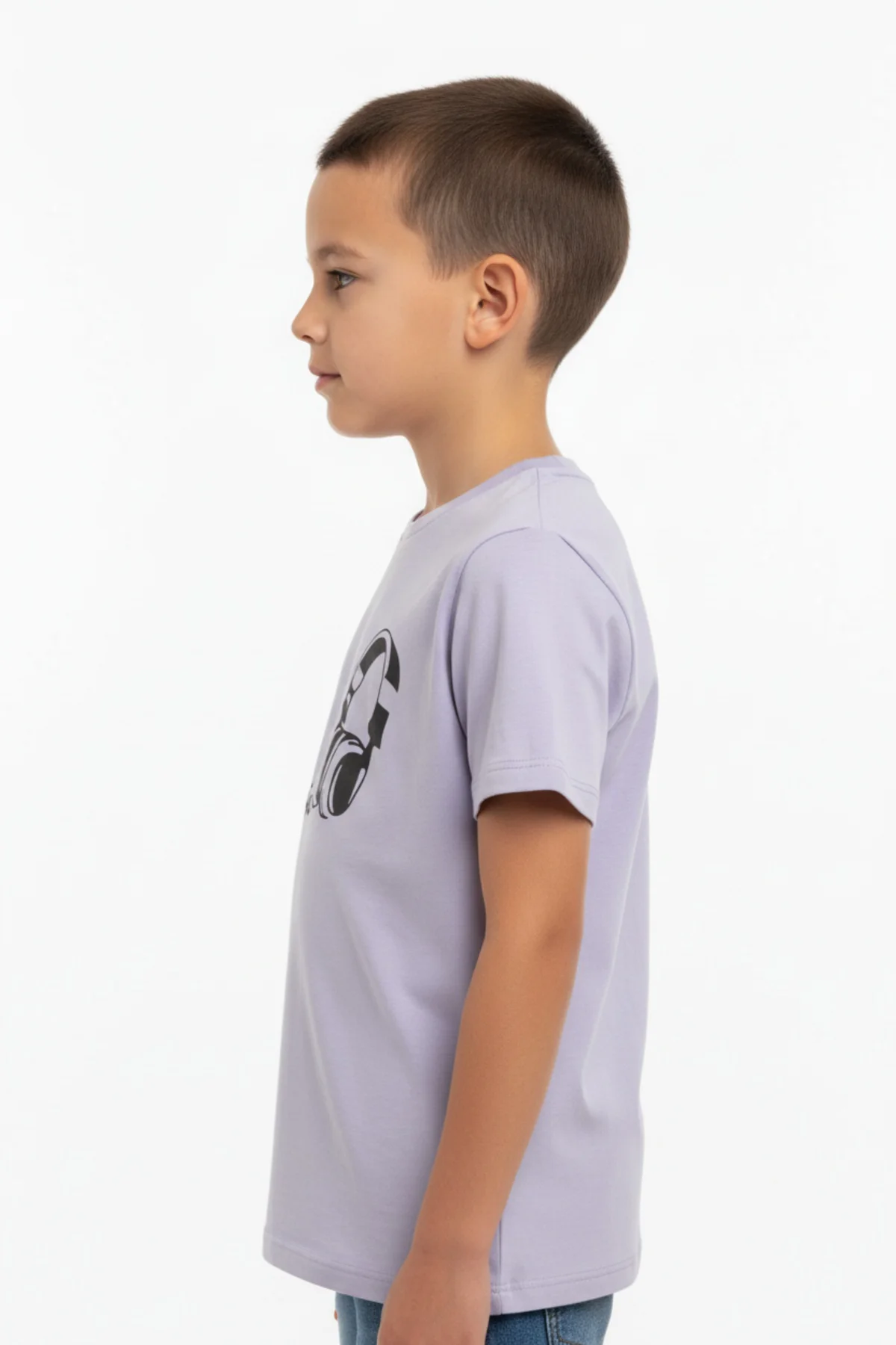 Toontoy Erkek Çocuk %100 Pamuk Kısa Kollu  Tişört  & Düz Basic 24400