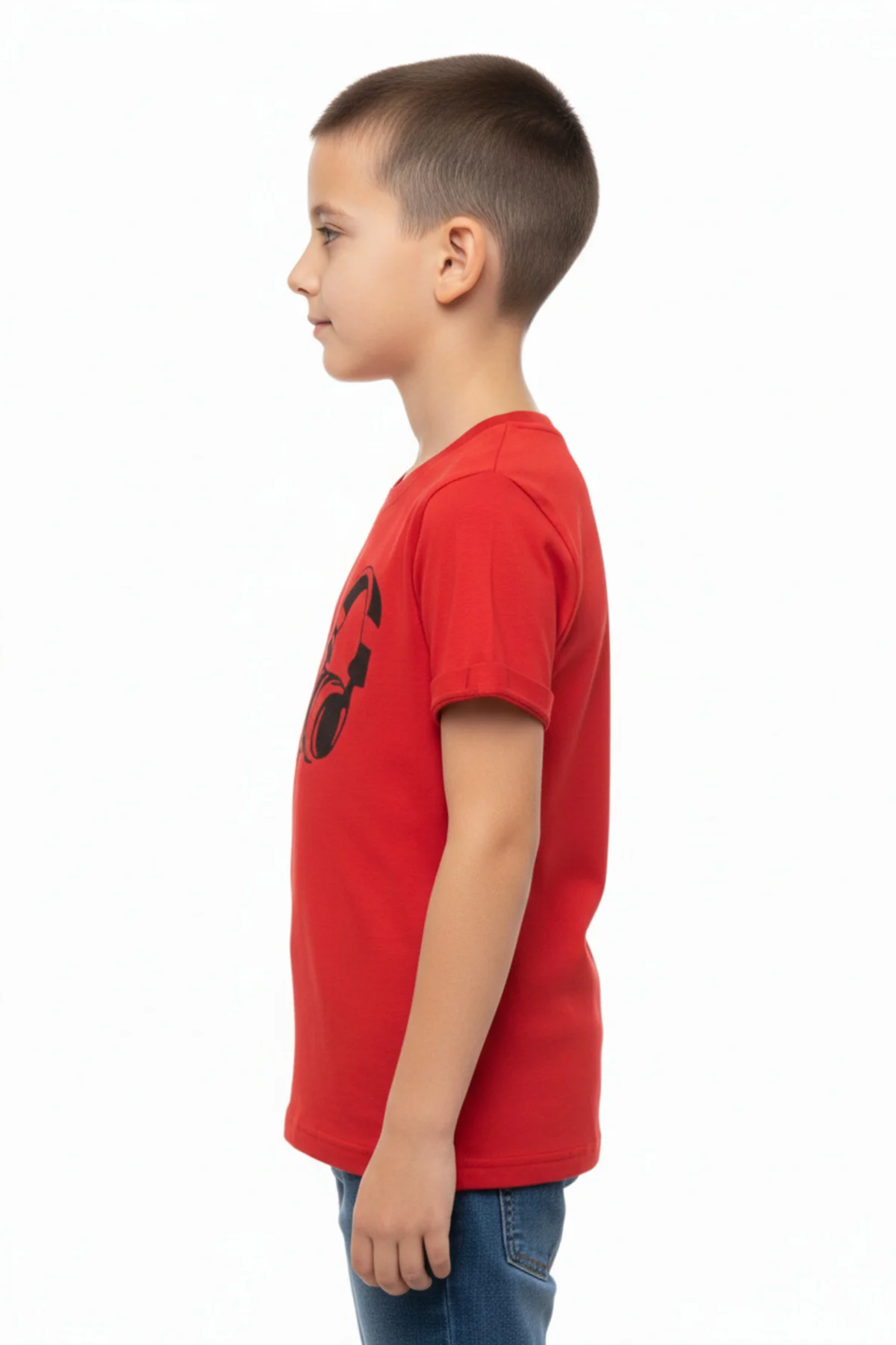 Toontoy Erkek Çocuk %100 Pamuk Kısa Kollu  Tişört  & Düz Basic 24400