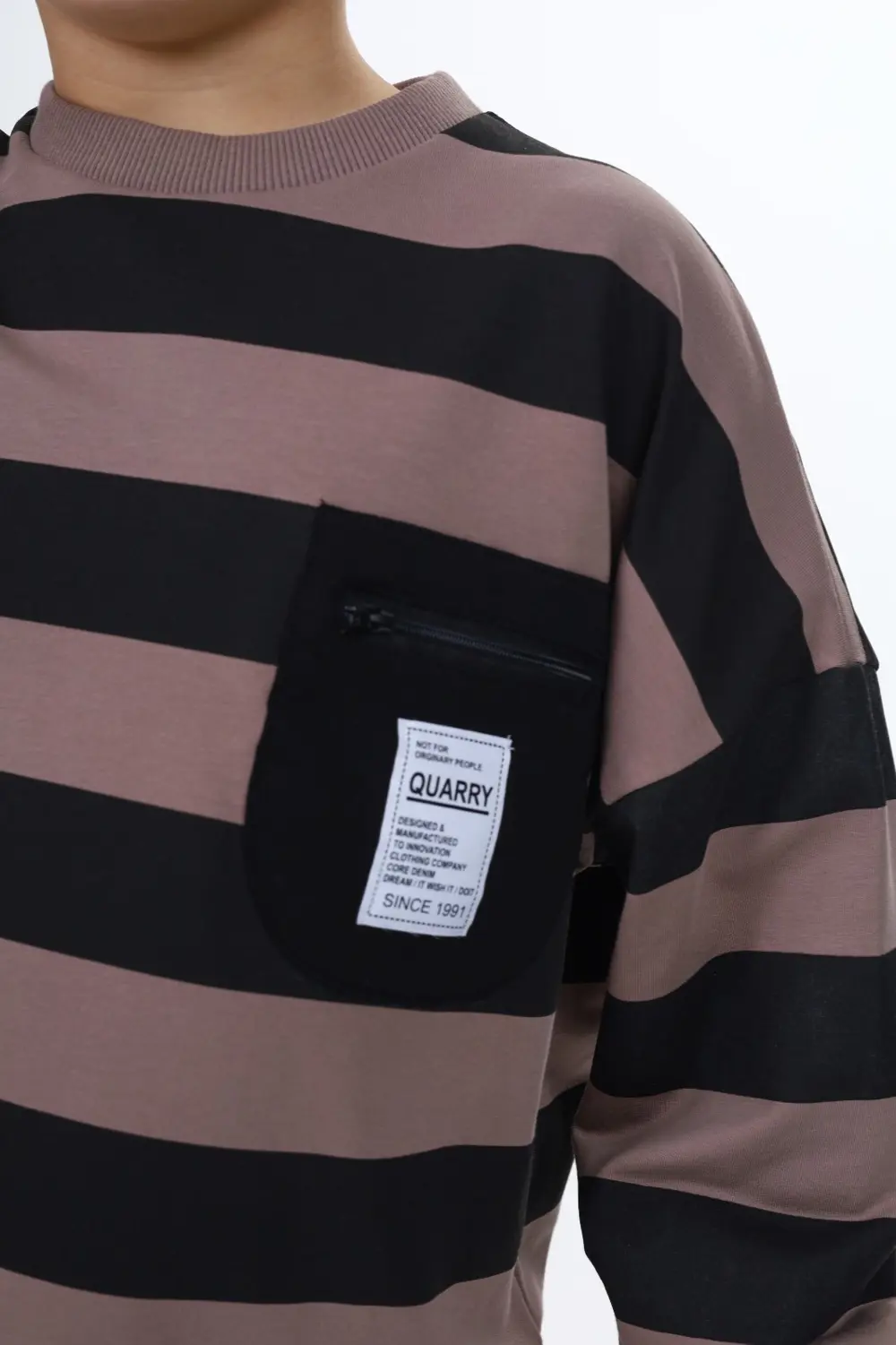 Toontoy Erkek Çocuk Çizgili Sweatshirt