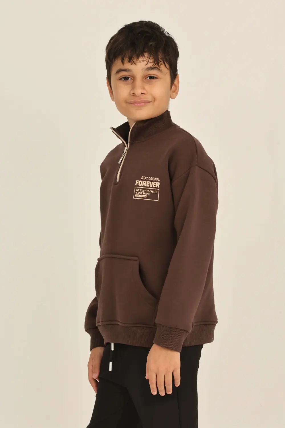 Toontoy Erkek Çocuk Forever Baskılı Sweatshirt