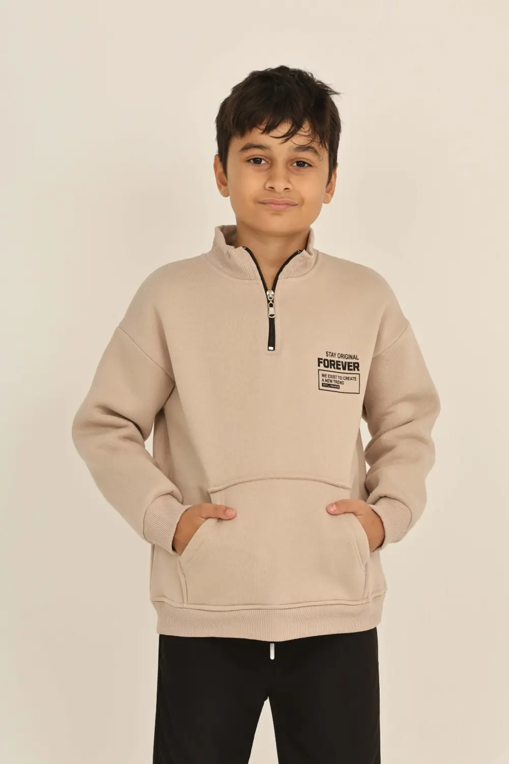 Toontoy Erkek Çocuk Forever Baskılı Sweatshirt