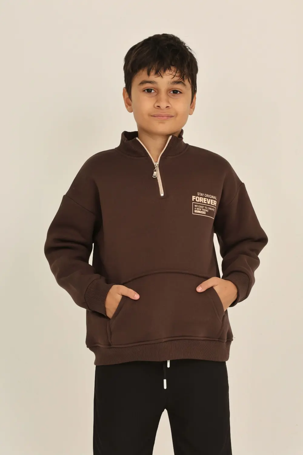 Toontoy Erkek Çocuk Forever Baskılı Sweatshirt