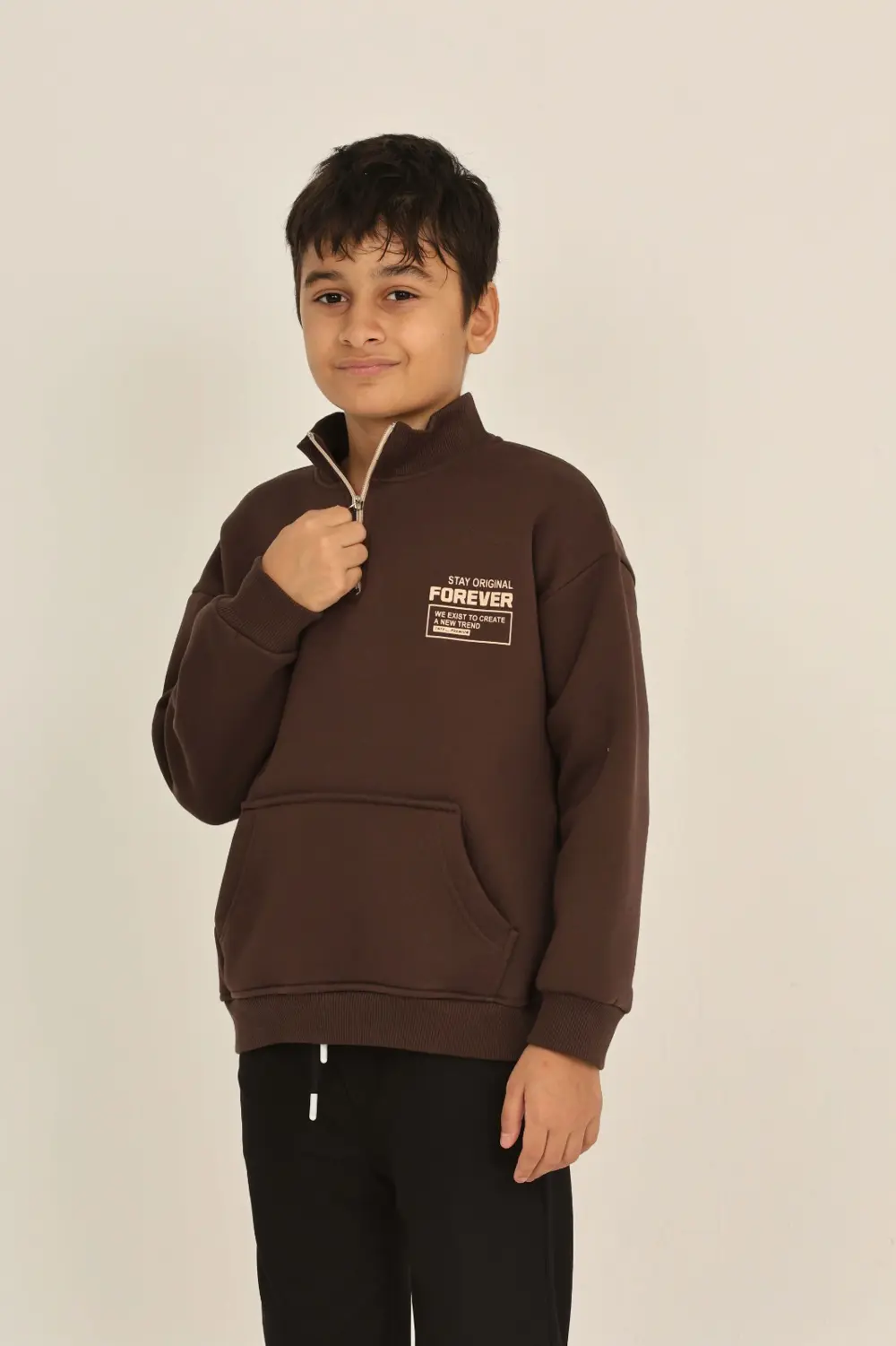 Toontoy Erkek Çocuk Forever Baskılı Sweatshirt
