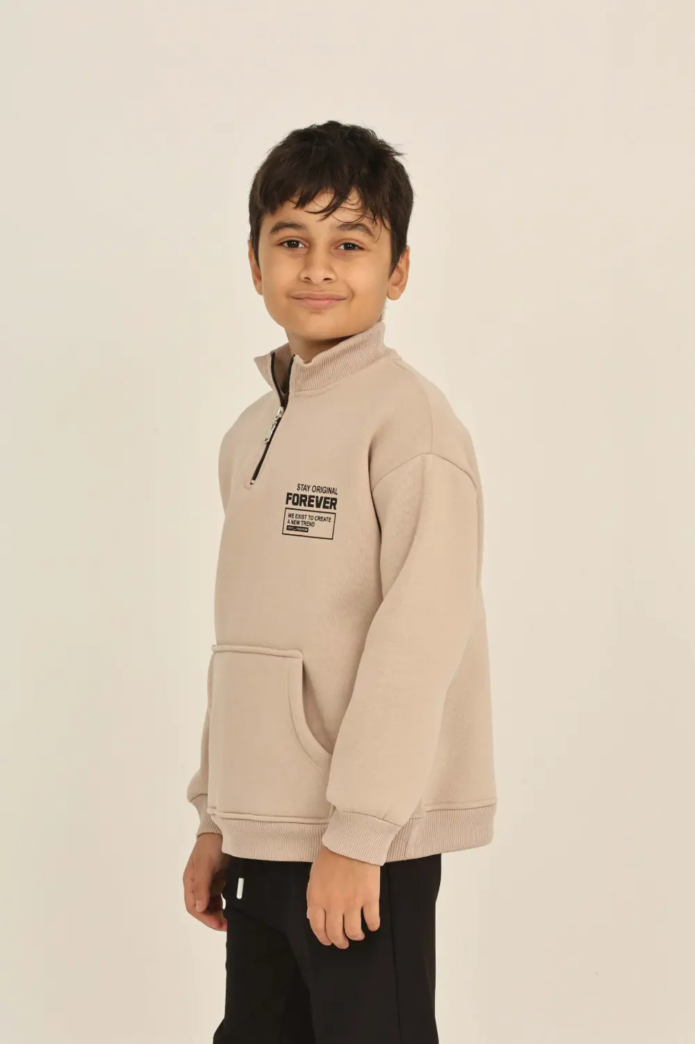 Toontoy Erkek Çocuk Forever Baskılı Sweatshirt