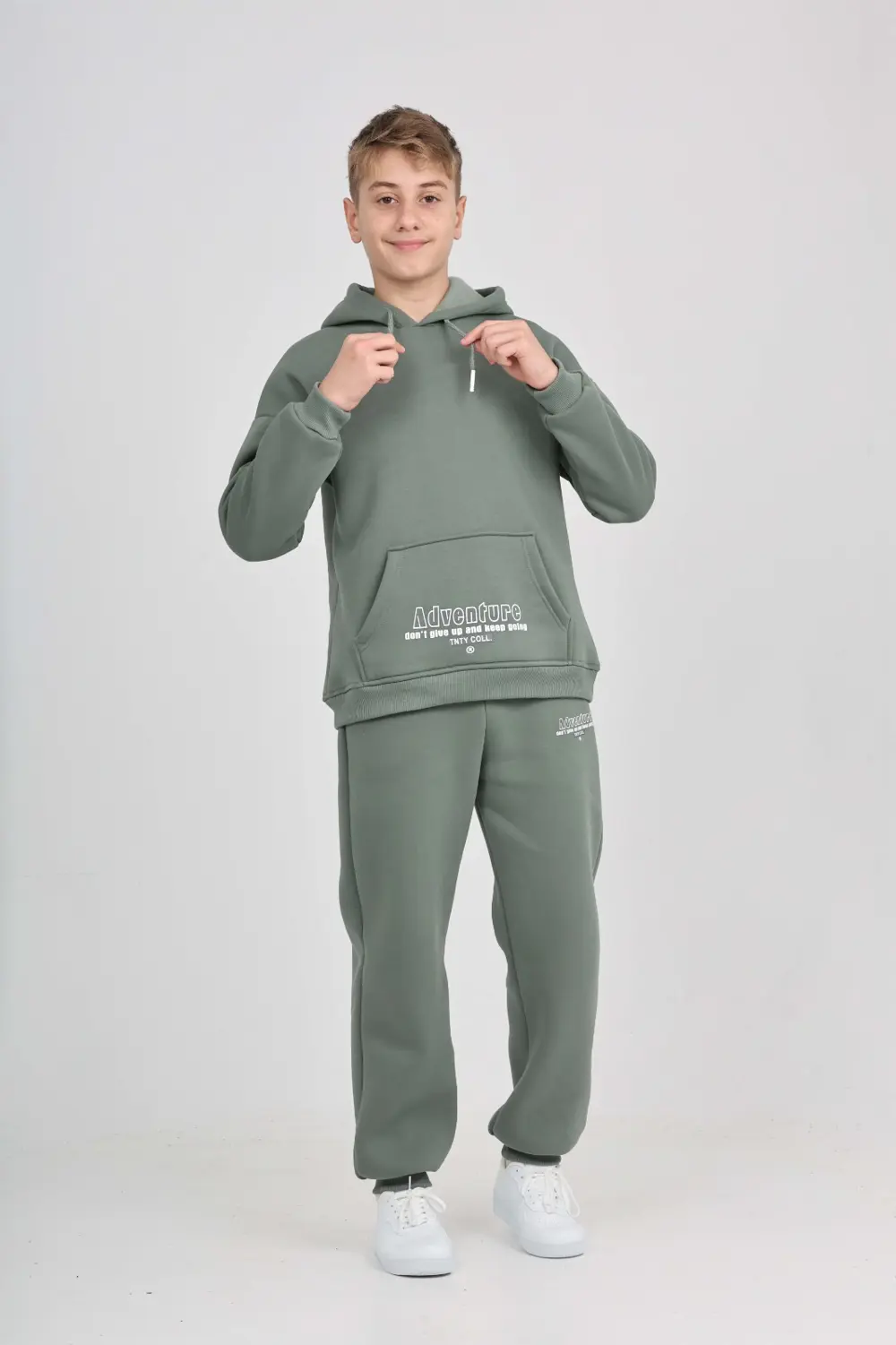 Toontoy Erkek Çocuk Kanguru Cep Baskılı Eşofman Takım