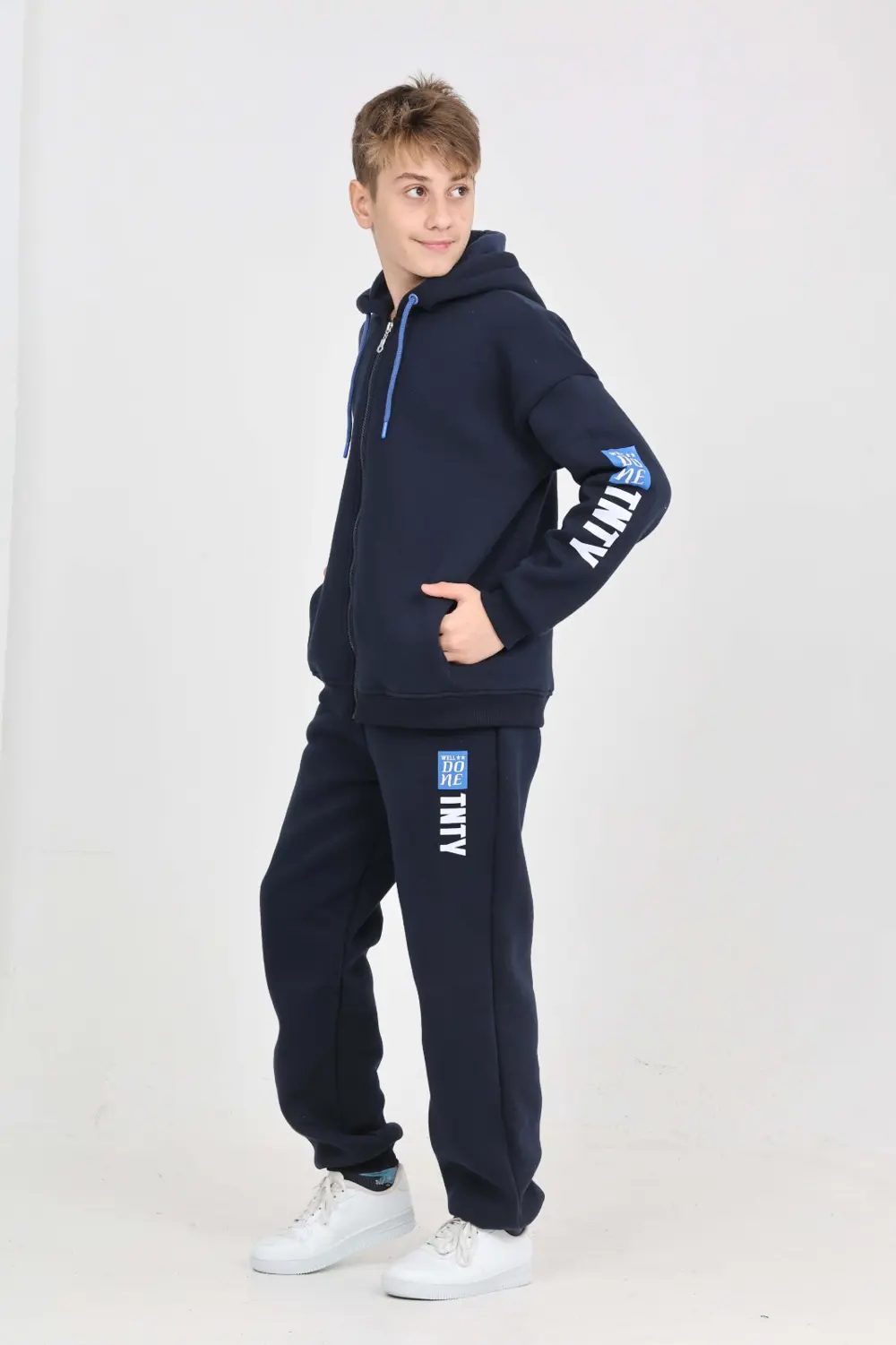 Toontoy Erkek Çocuk Kolu Baskılı Eşofman Takım