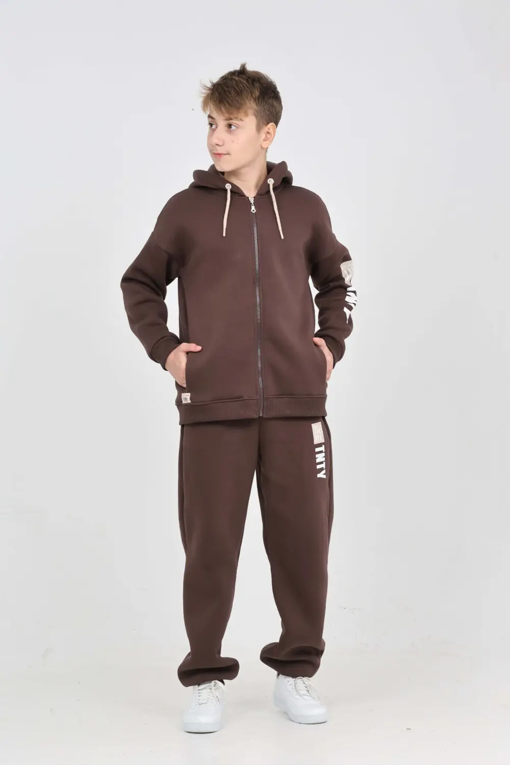 Toontoy Erkek Çocuk Kolu Baskılı Eşofman Takım