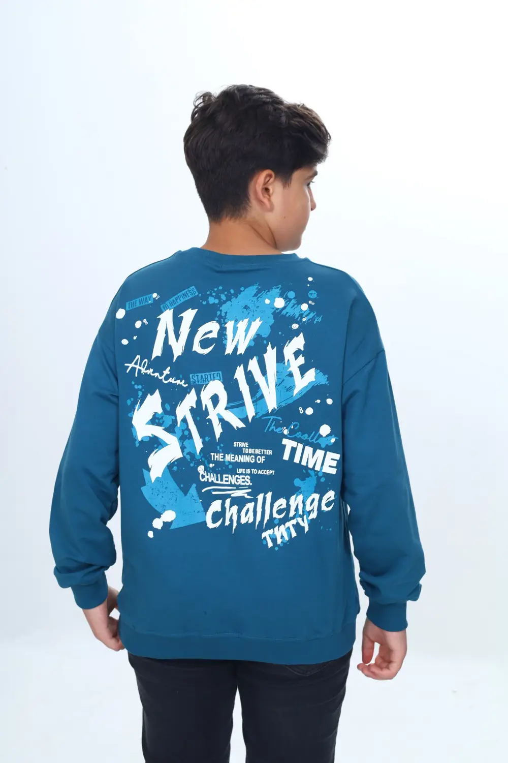 Toontoy Erkek Çocuk New Strıve Baskılı Sweatshirt