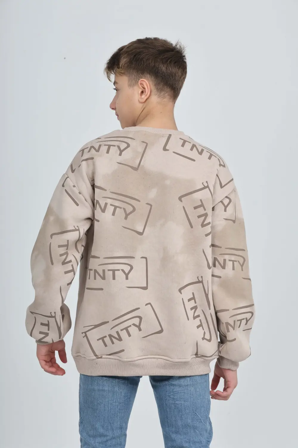 Toontoy Erkek Çocuk Play Baskılı Sweatshirt
