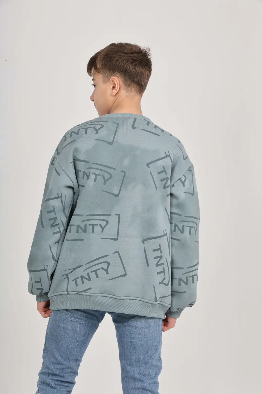 Toontoy Erkek Çocuk Play Baskılı Sweatshirt