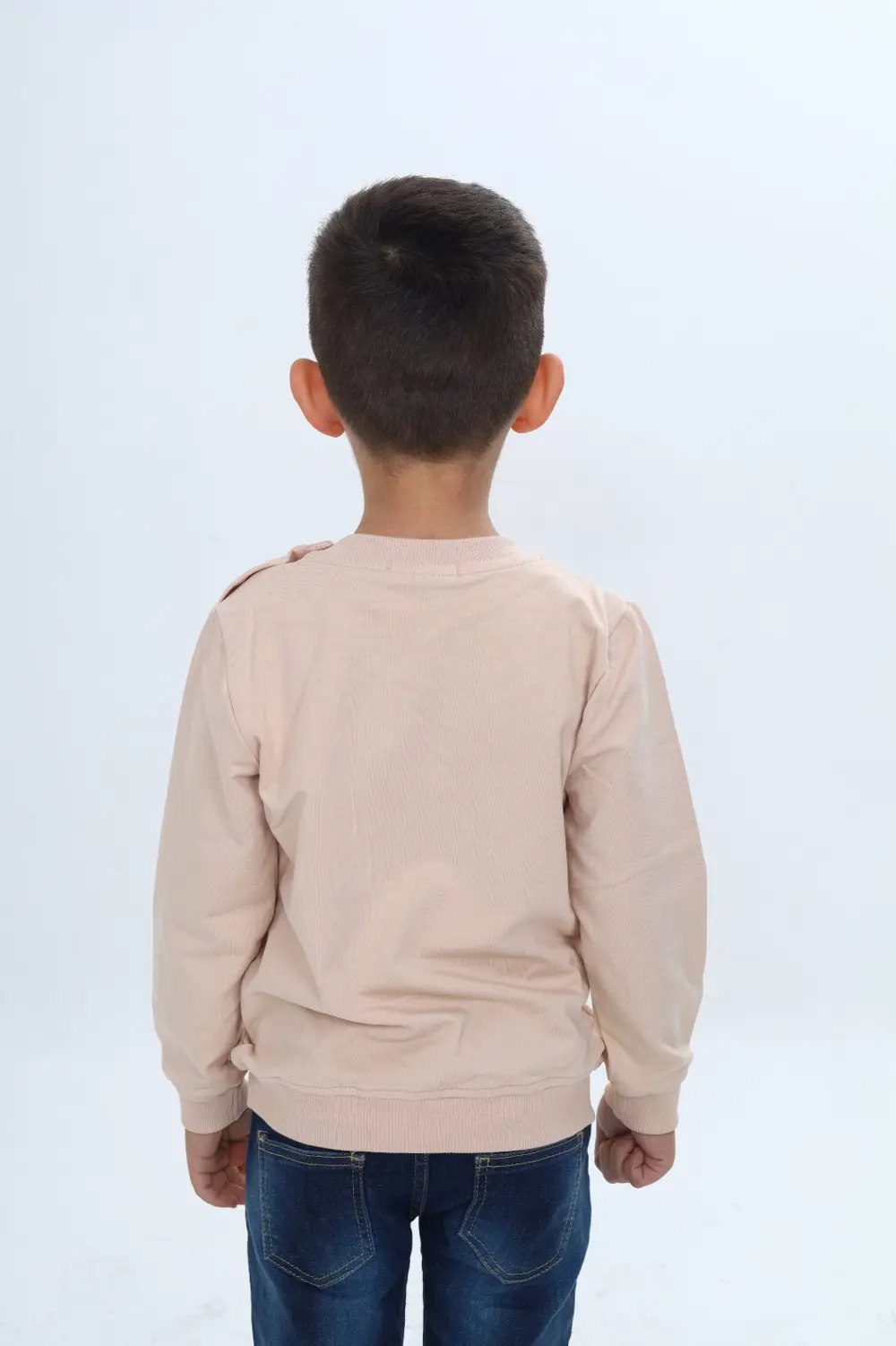 Toontoy Erkek Çocuk Relax Fit Bisiklet Yaka Omuzu Çıtçıtlı Baskıl
