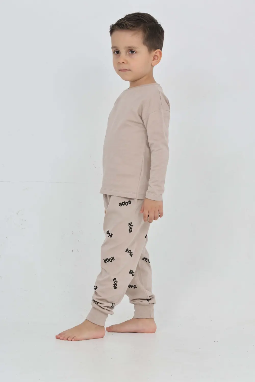 Toontoy Erkek Çocuk Roar Baskılı Pijama Takım