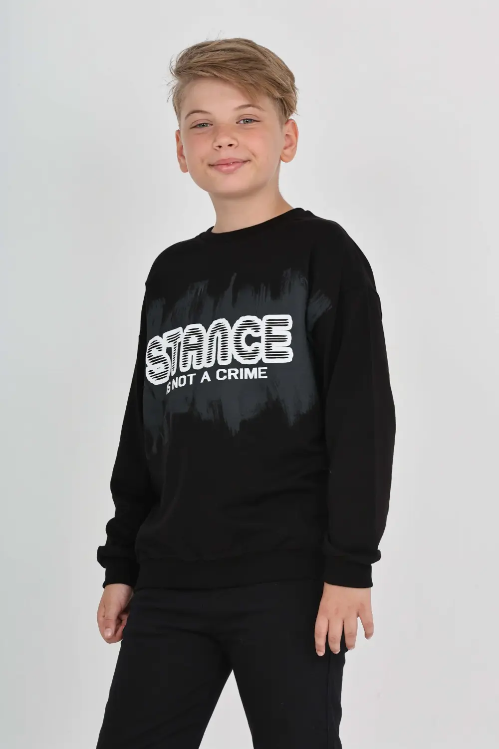 Toontoy Erkek Çocuk Stance Baskılı Sweatshirt