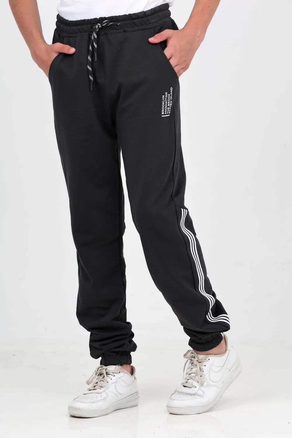 Toontoy Erkek Çocuk Üç Şeritli Eşofman Alt