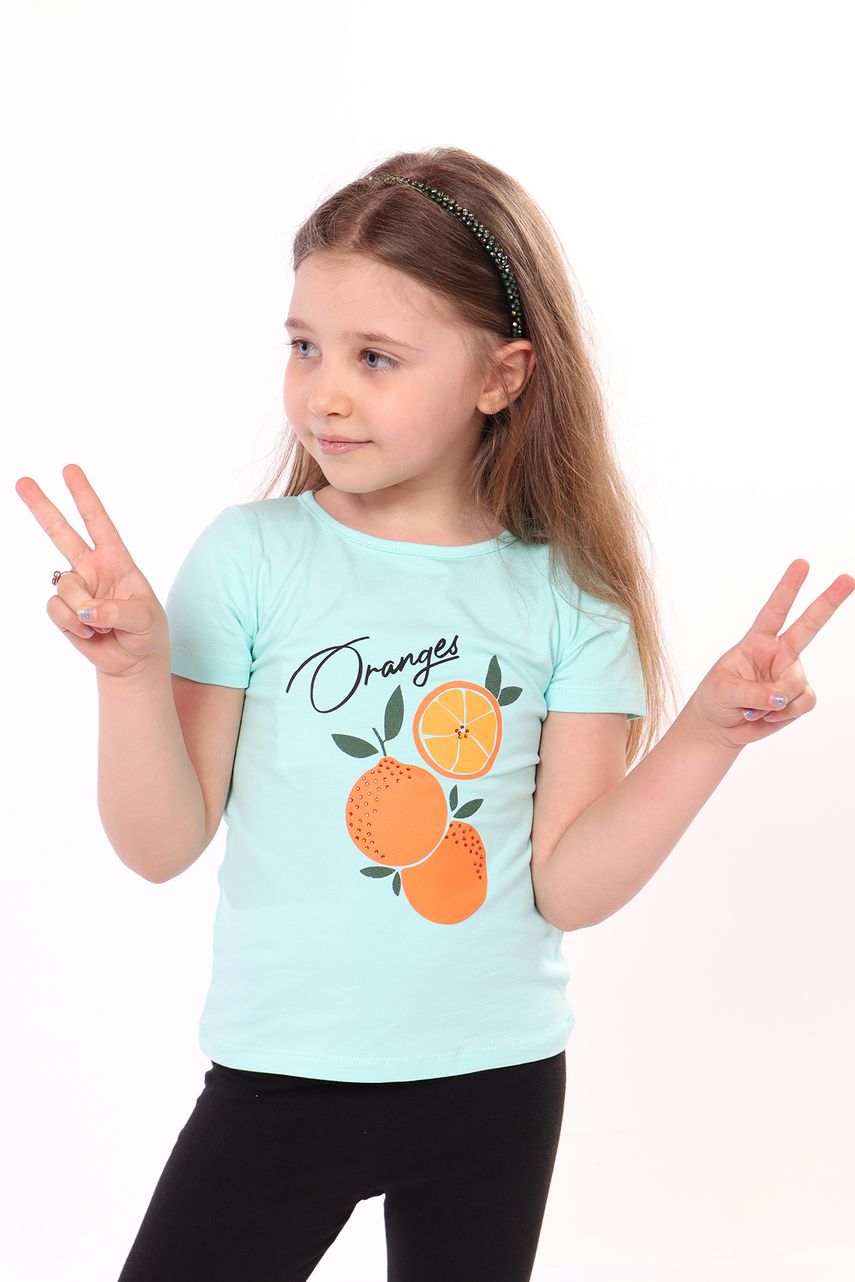 Toontoy Kız Bebek Baskılı Tişört
