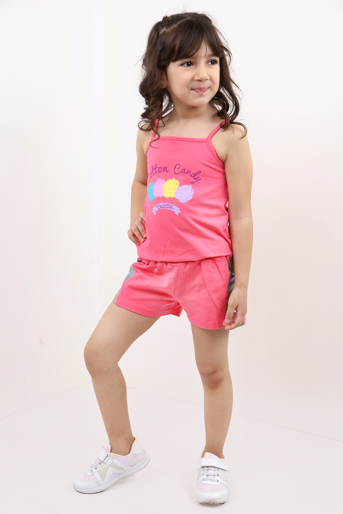 Toontoy Kız Bebek Baskılı Şortlu Takım