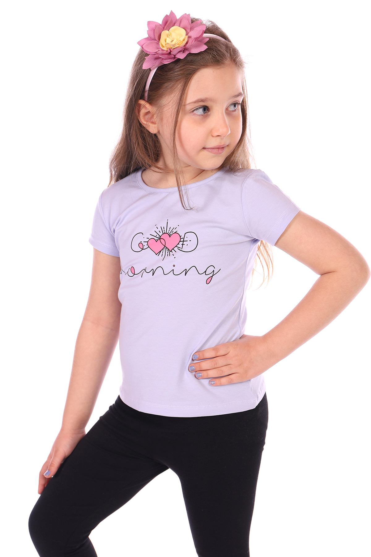 Toontoy Kız Bebek Good Morning Baskılı Tişört