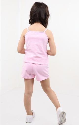 Toontoy Kız Bebek Baskılı Şortlu Takım
